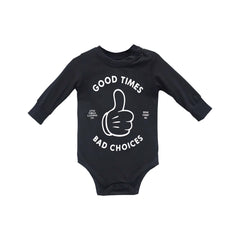 GOOD TIMES BABY LONG SLEEVE ONESIE